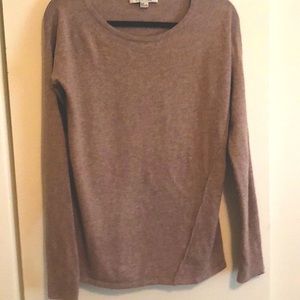 Brown Scoop Neck Sweater